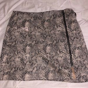 Snakeskin skirt